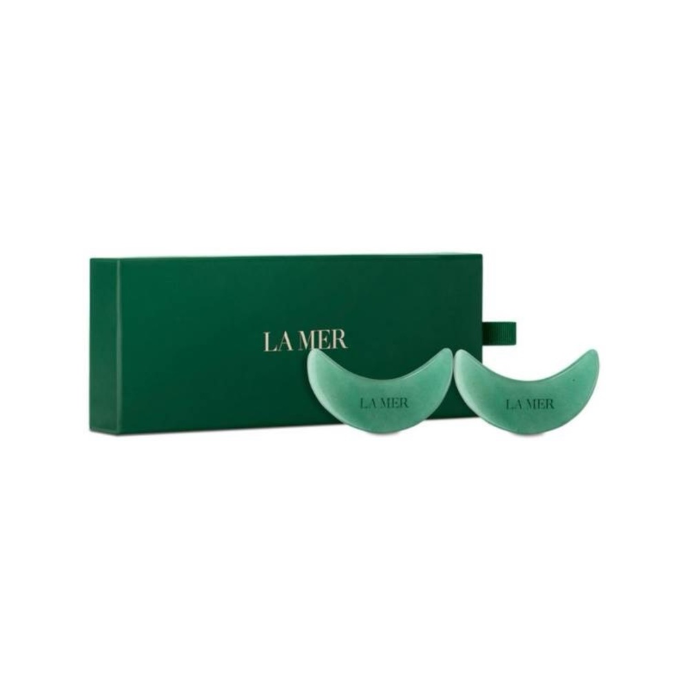 La Mer Reusable jade cooling eye mask Stone beauty tool Brand New in box! Green